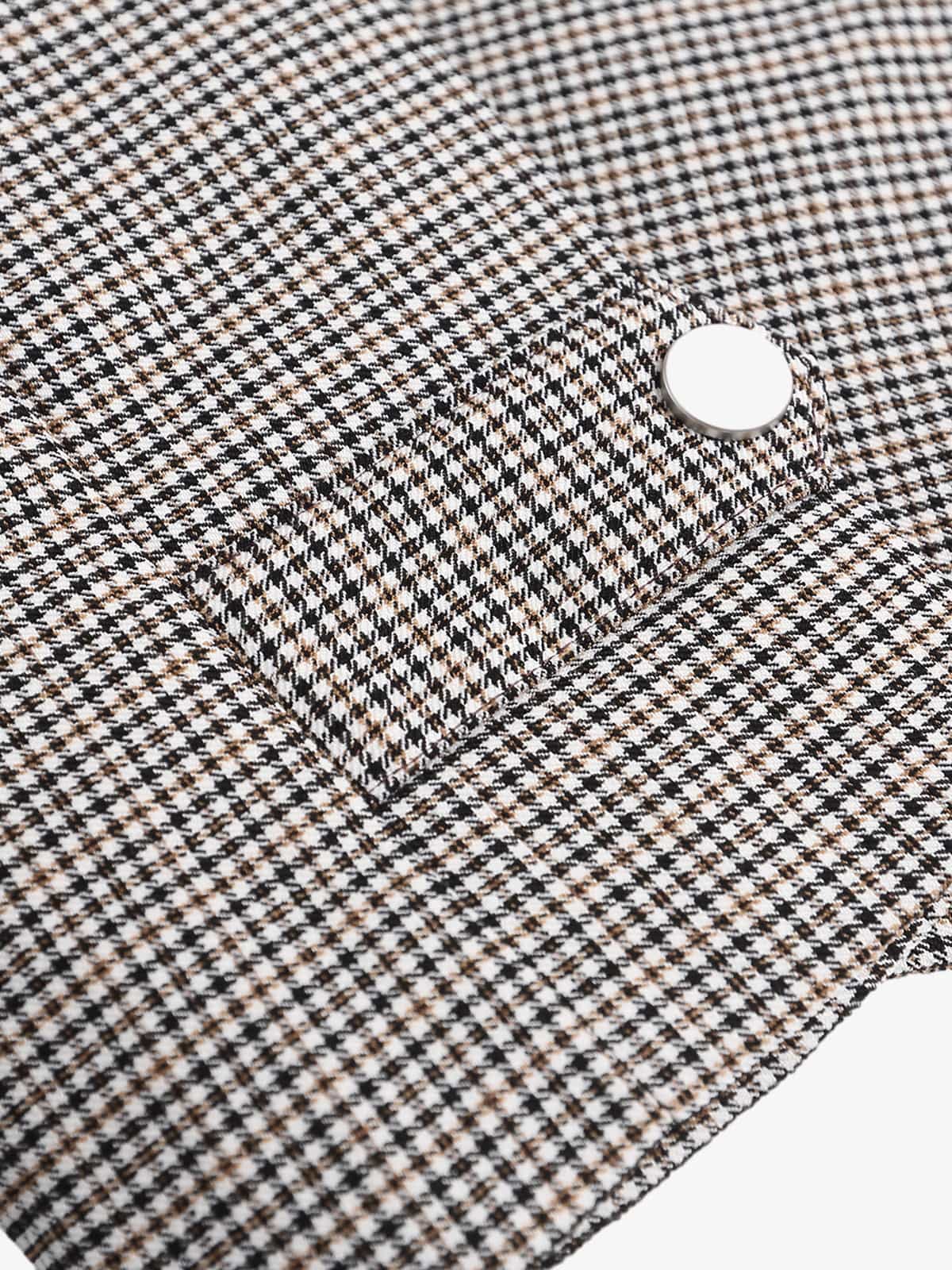 Houndstooth Cropped Jacket