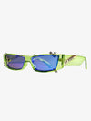 Punk-Style Rivet Small Square Sunglasses