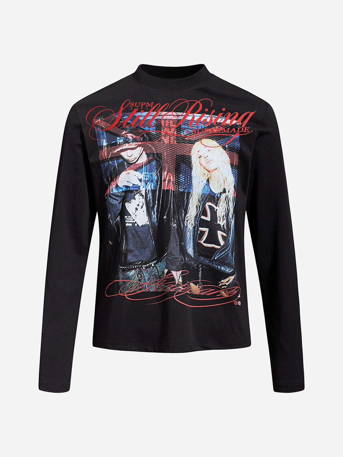 Union Jack Rock Band Graphic Long Sleeve Tee