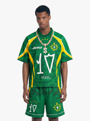 Classic Brazil "Savior" Color-Block Custom Jersey Set - 2622 
