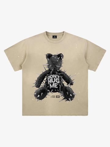 Spiked Bear Graphic T-Shirt 