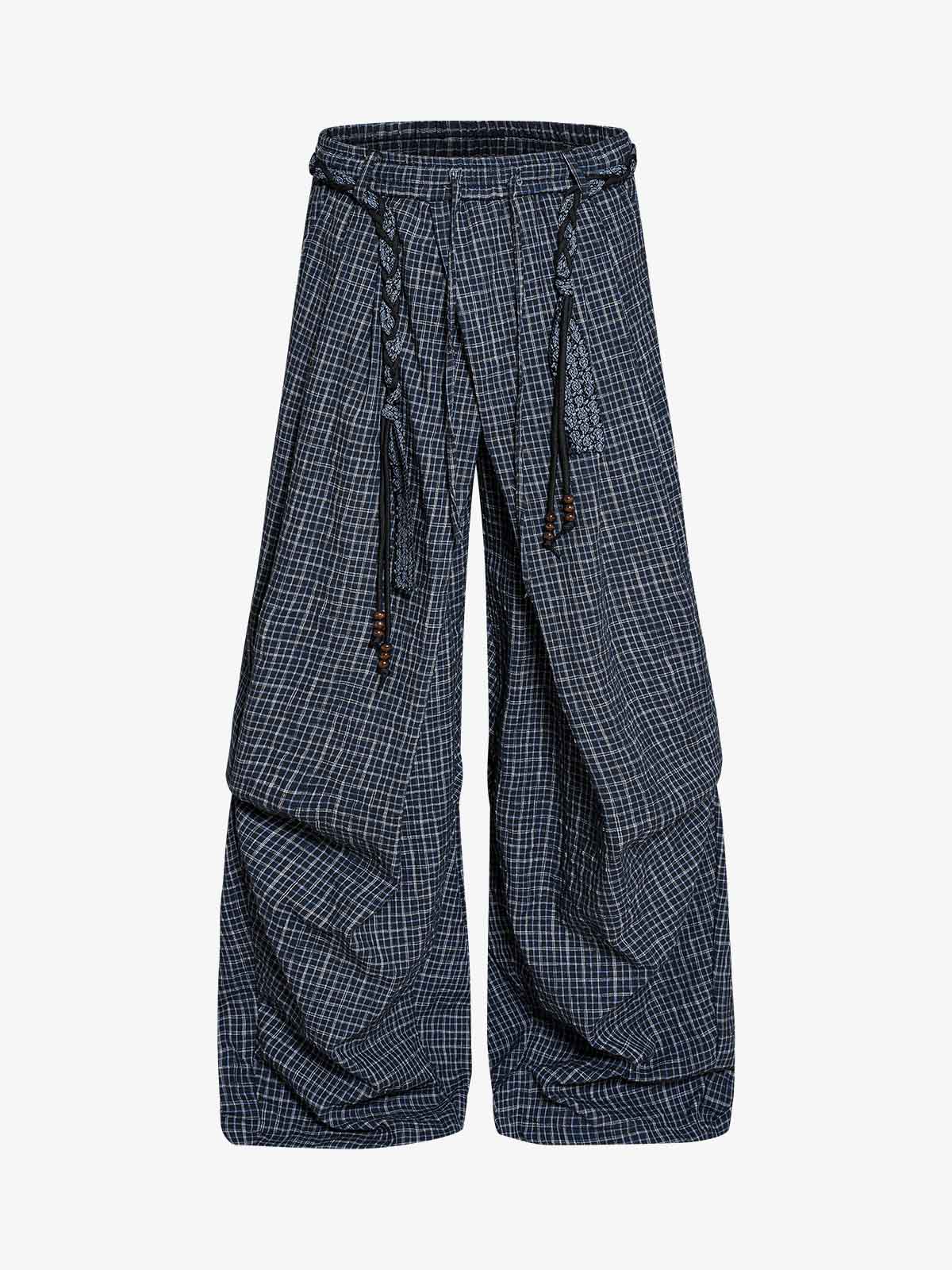 Pleated Drawstring Pants