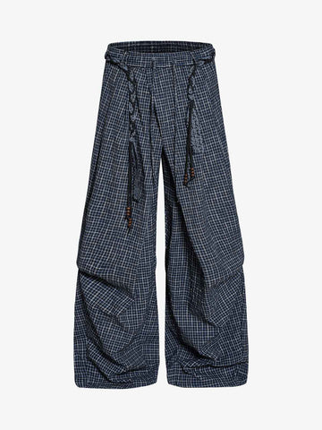 Pleated Drawstring Pants