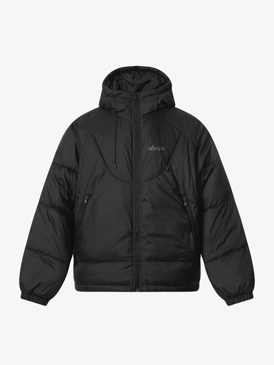 Lightweight Hooded Puffer Jacket for Winter and Fall - Essential Outdoor Wear with Adjustable Drawstring 