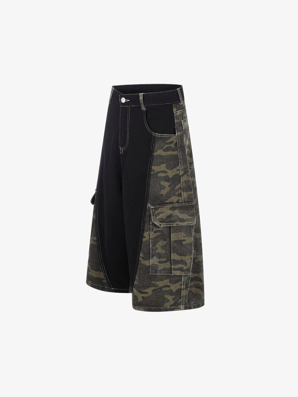 Camo Patchwork Pocket Jorts
