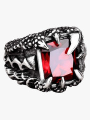 Gothic Claw Stone Open Ring 