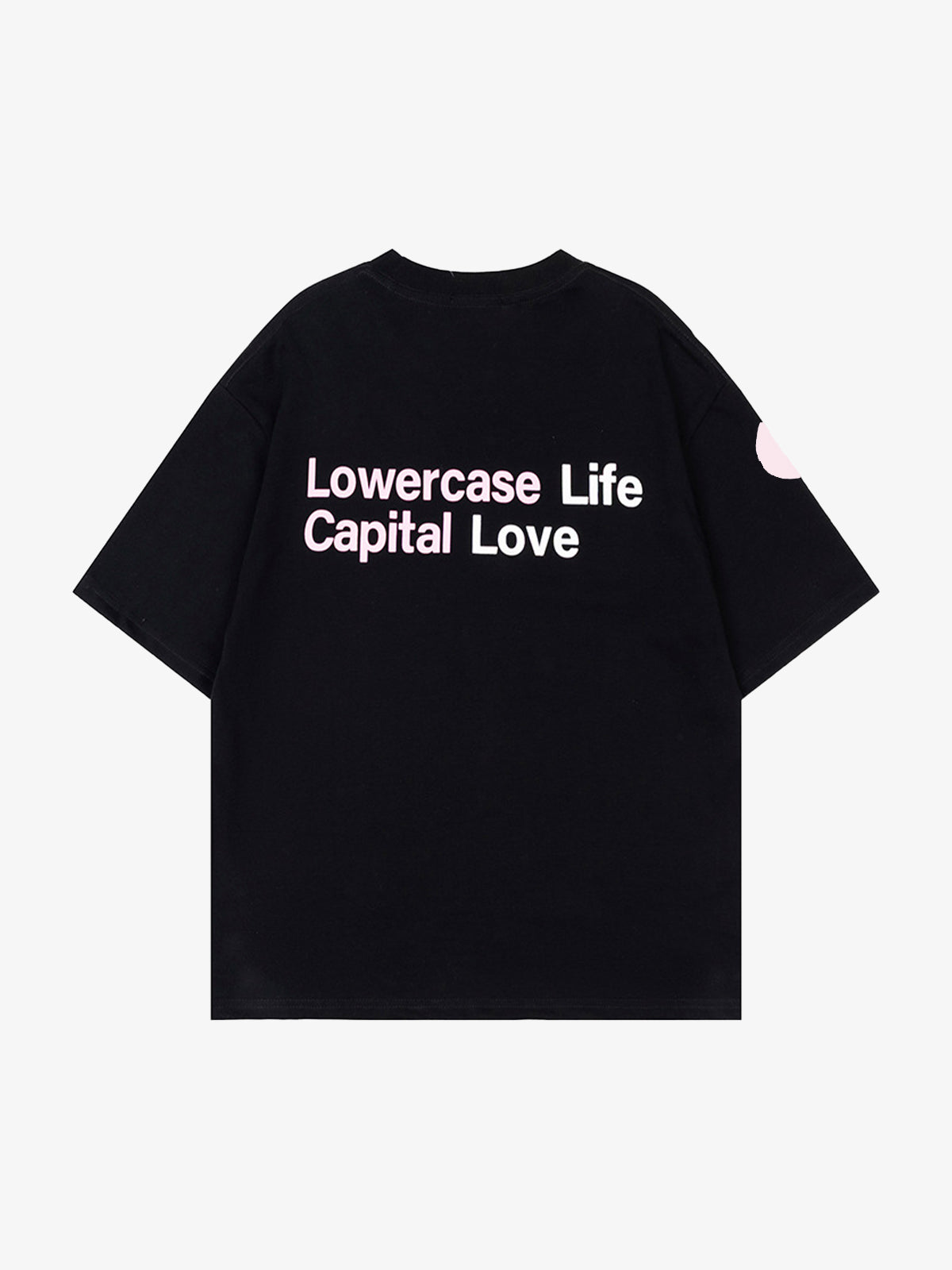 Oversized Letter Print Cotton T-Shirt