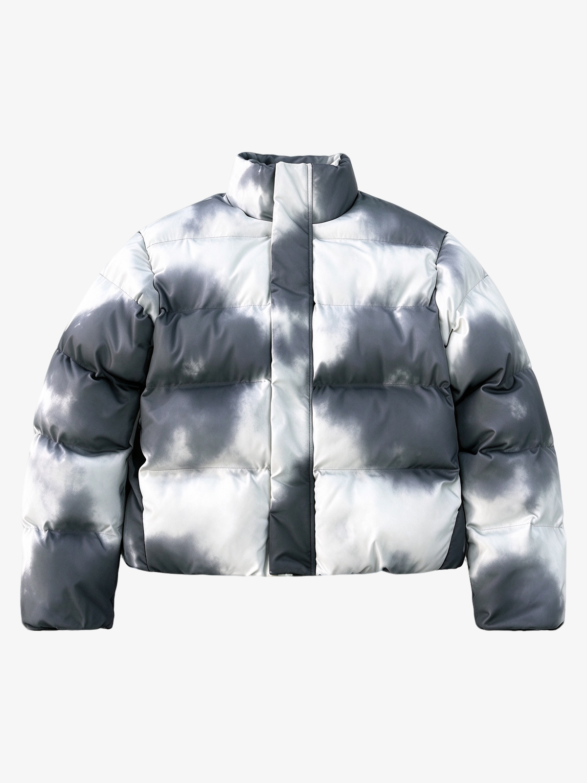 Cloud Wash Cropped Padded Puffer Coat