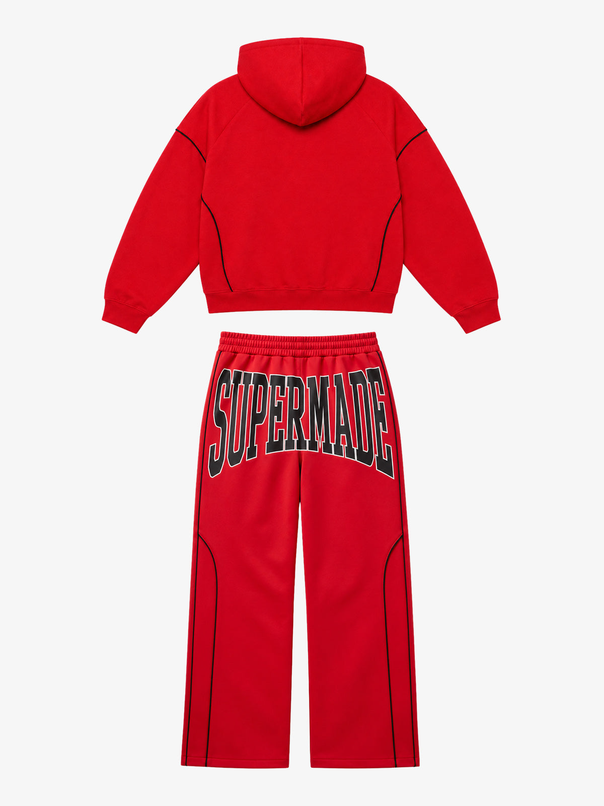 Rhinestone Scorpion Graphic Zip Hoodie & Wide-Leg Pants Set