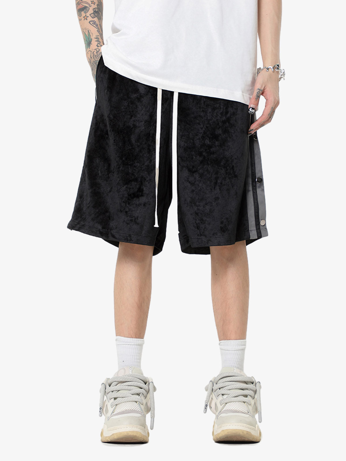 Pantalones cortos deportivos de gamuza