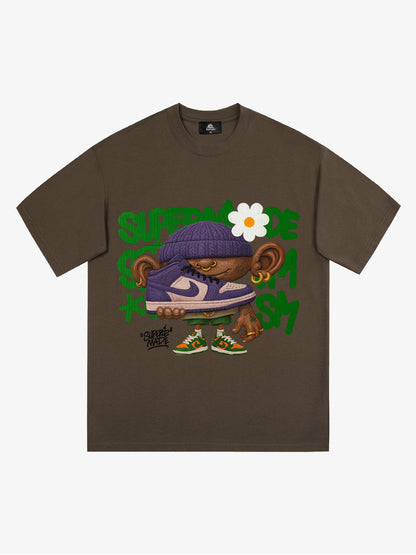 Thesupermade Cartoon Graffiti Sneaker Lovers T-shirt 