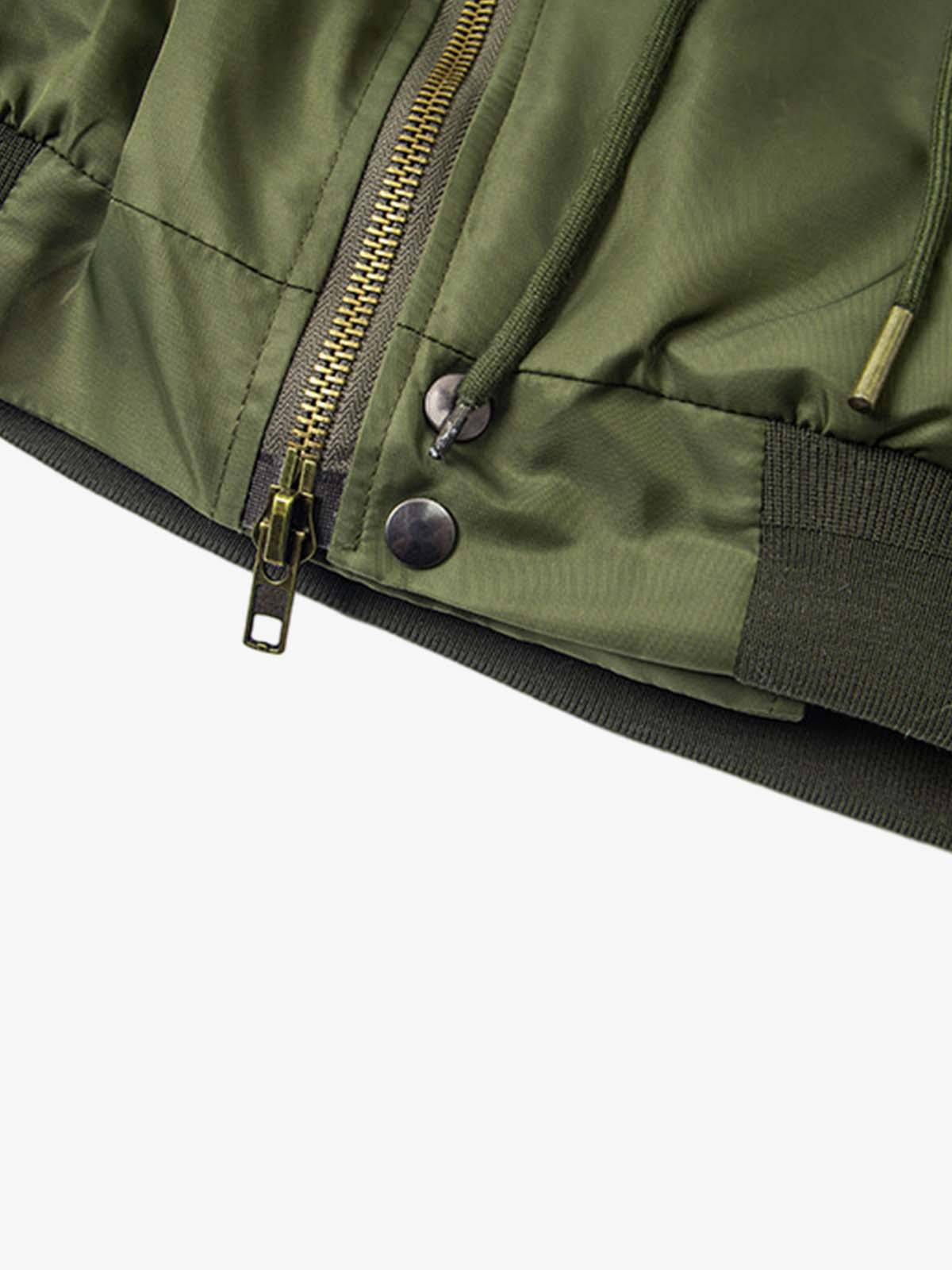 Winter Bomber Jacket with Leopard Fur Collar - Stylish and Warm for Men and Women 