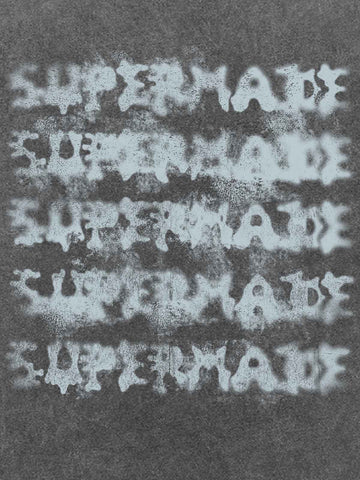 Washed Spray Effect Letter Print T-Shirt 