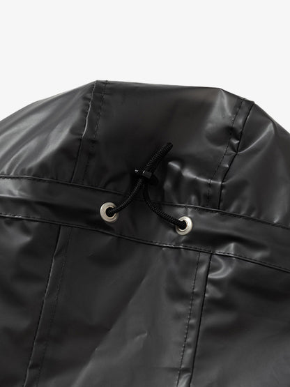Thesupermade Shiny Functional Waterproof Hooded Jacket 