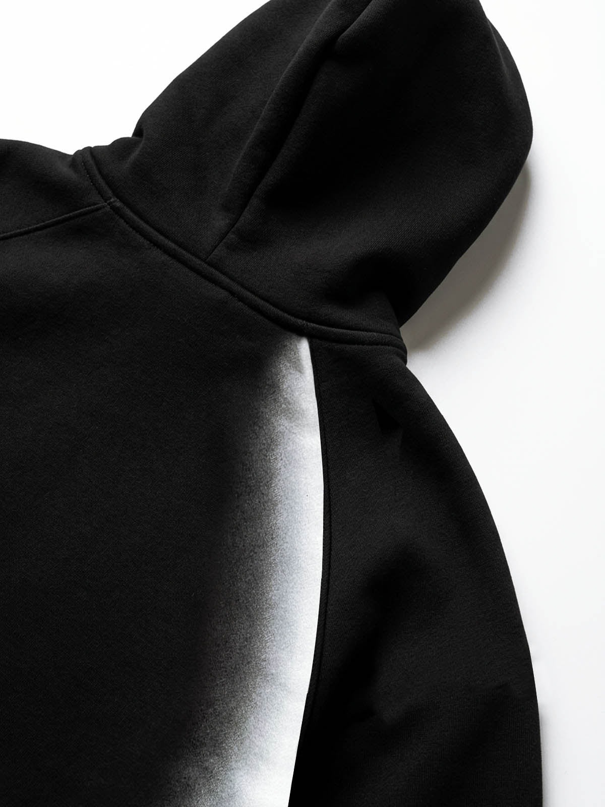 Curved Stripe Zip Hoodie & Wide-Leg Sweatpants Set