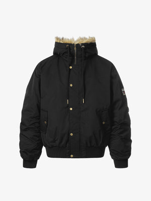 Winter Essential Puffer Jacket with Detachable Fur Hood - Perfect for Cold Weather 