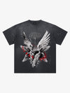 Six-Winged Archangel Splatter Graphic Tee