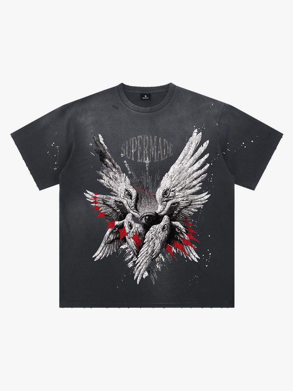 Six-Winged Archangel Splatter Graphic Tee