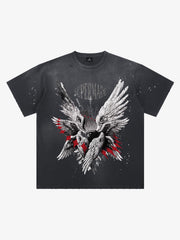Six-Winged Archangel Splatter Graphic Tee