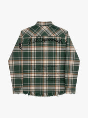 Napoleon Plaid Flannel Shirt; Green / S, Green / M, Green / L, Green / XL, Green / 2XL