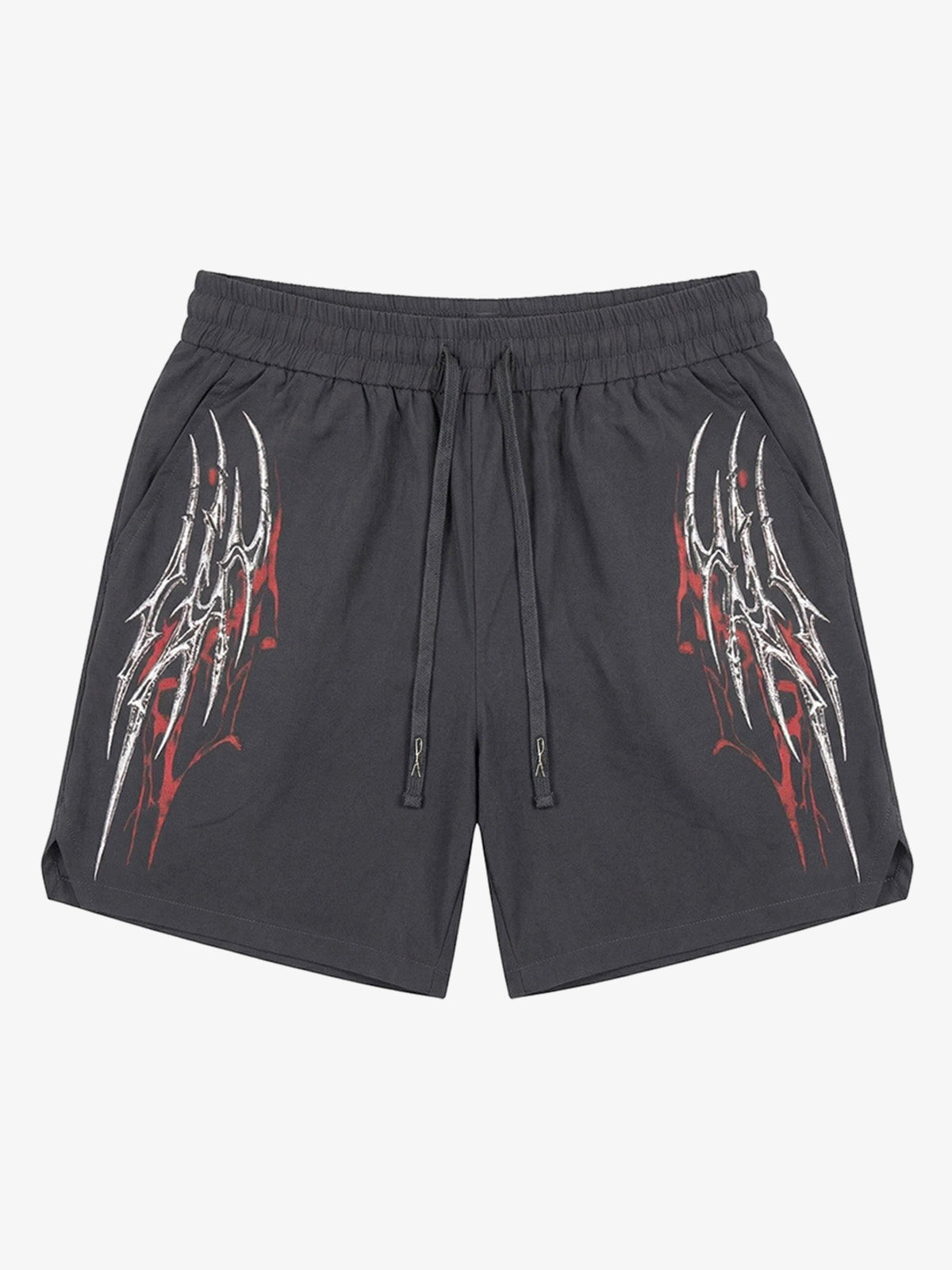 Y2K Thorn Graphic Drawstring Shorts 