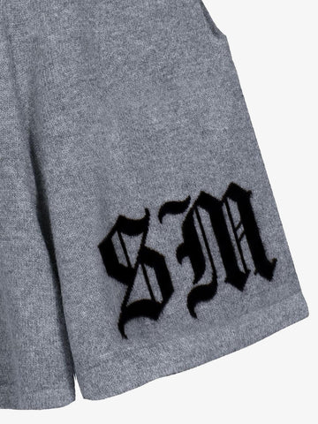 Gothic Chenille Oversized Street Shorts