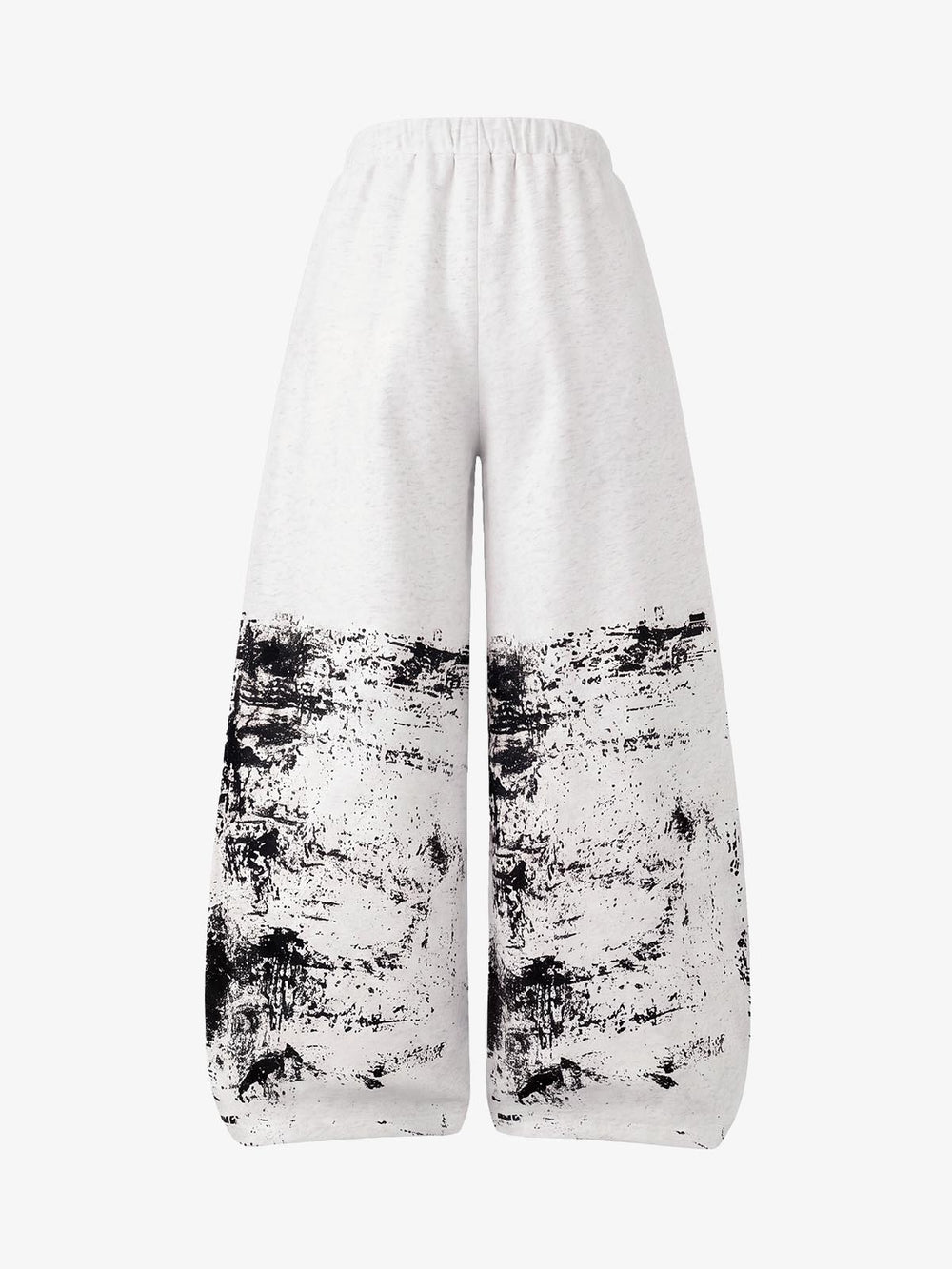 Wasteland Style Painted Distressed Lettering Drawstring Casual Sweatpants