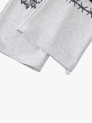 Dark Graphic Print Sweatpants 