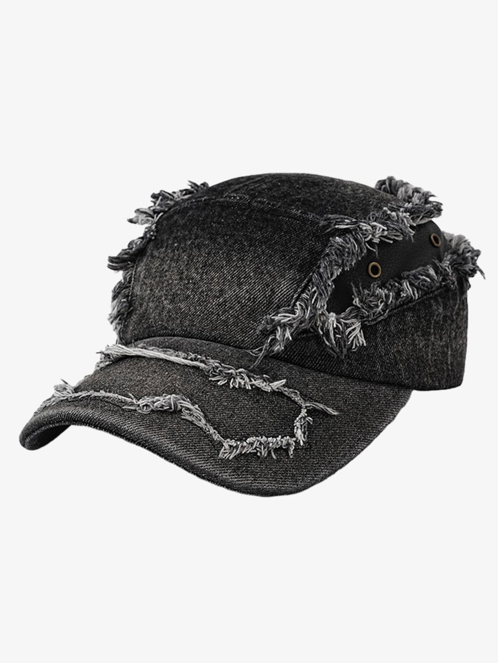 Ripped Denim Baseball Cap