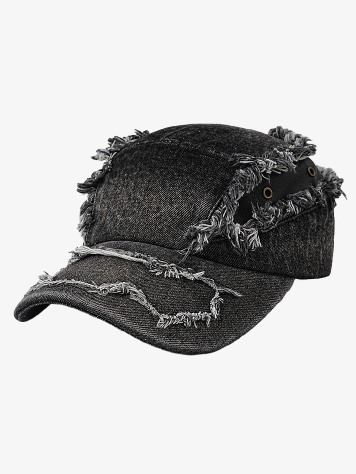 Ripped Denim Baseball Cap