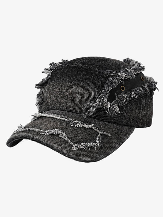 Ripped Denim Baseball Cap