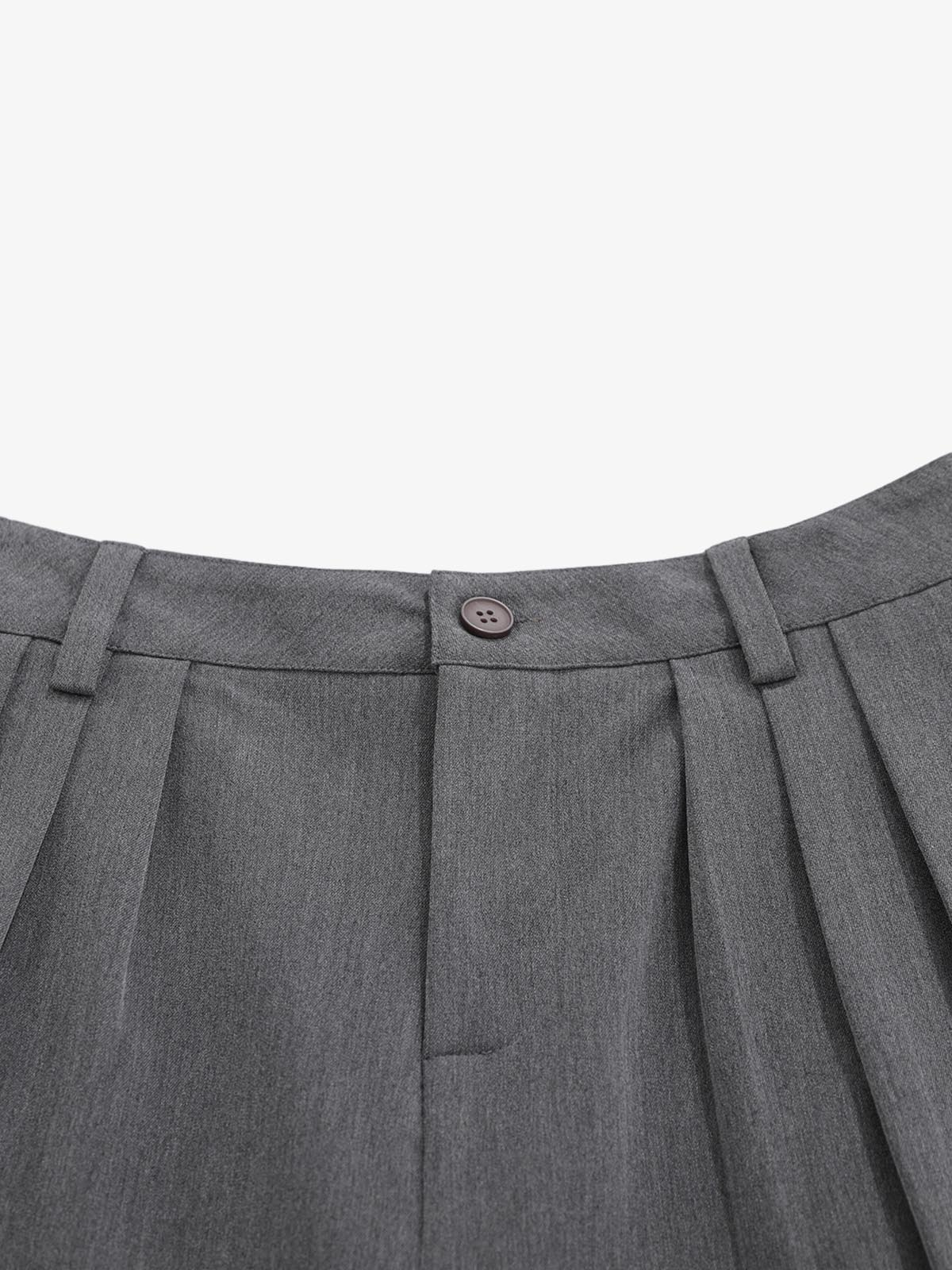Pleated Wide-Leg Shorts 