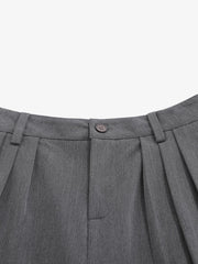 Pleated Wide-Leg Shorts 