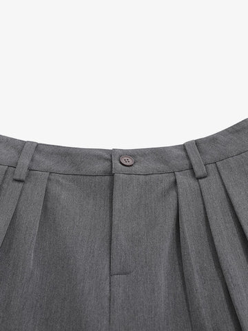 Pleated Wide-Leg Shorts 