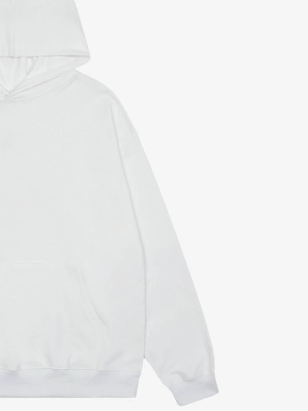 White Hoodie with 'Here's Johnny!' Graphic Design 