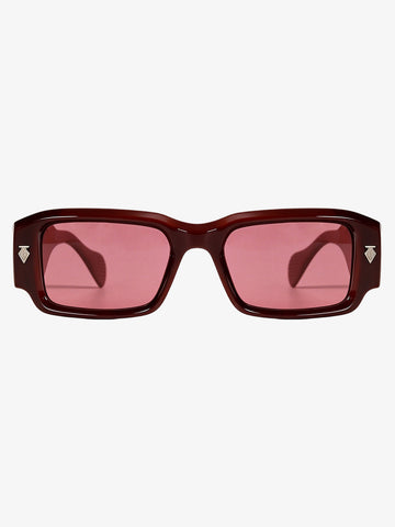 Gold Arrow Studded Square UV-Protection Sunglasses