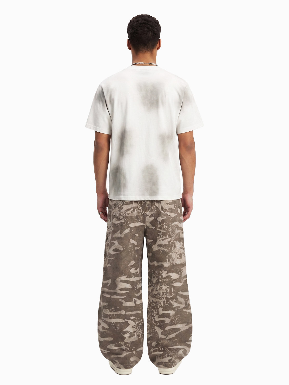 Vintage Camo Print Baggy Pants