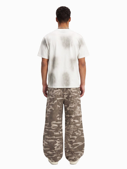 Vintage Camo Print Baggy Pants