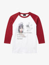 Musical Note Rhinestone Graphic 5/8 Raglan Sleeve Top