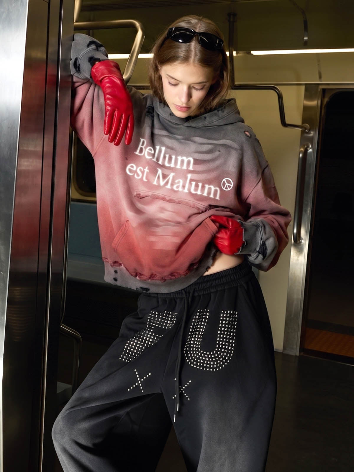 Dip-Dye Gradient Washed Sweatshirt