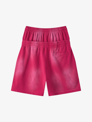 Women’s High-Waisted Summer Shorts – Cotton Blend Elastic Waist Casual Fit