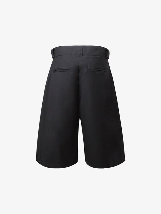 Vintage Deconstructed Pleated Shorts 