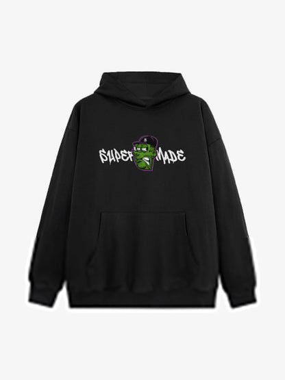 Stylish Graphic Hoodie with Unique Face Design for Casual Wear 