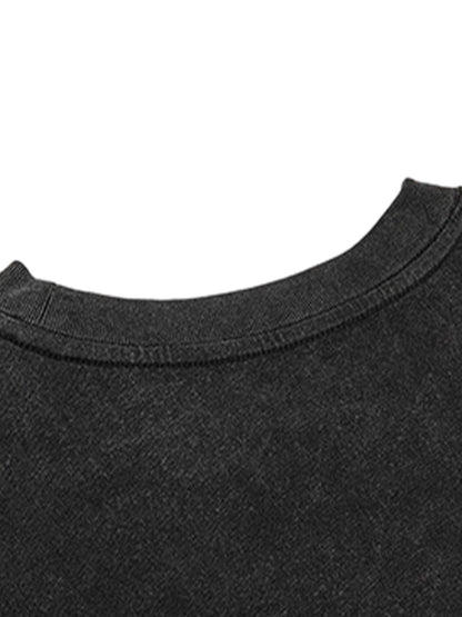 Street Cross Print T-Shirt 
