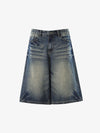 Vintage Jeansshorts mit Used-Look