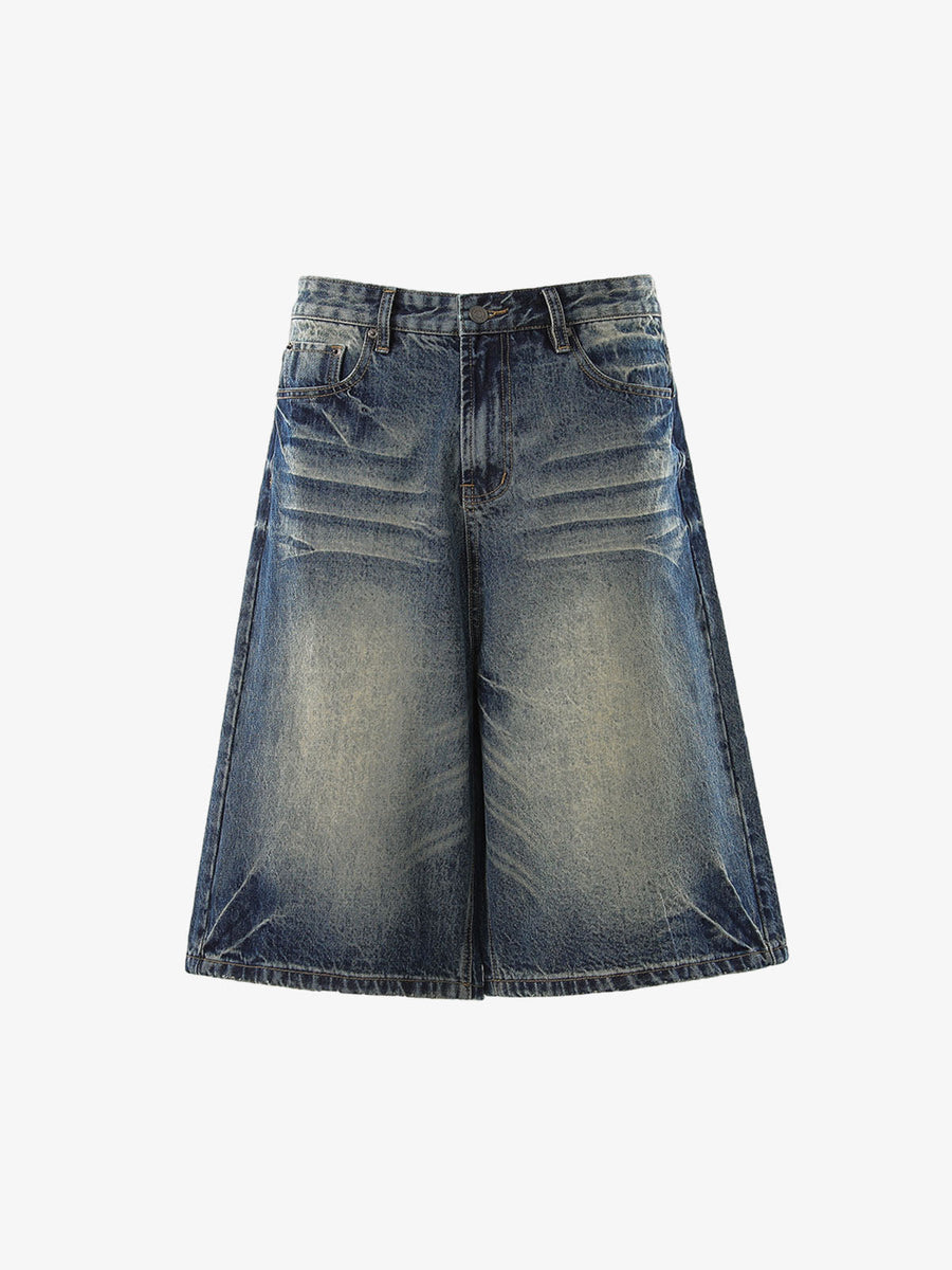 Vintage Whiskered Denim Jorts 