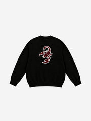 Scorpion Star Graphic Knit Sweater