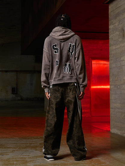 Distressed Graphic Hoodie for Urban Streetwear Enthusiasts 