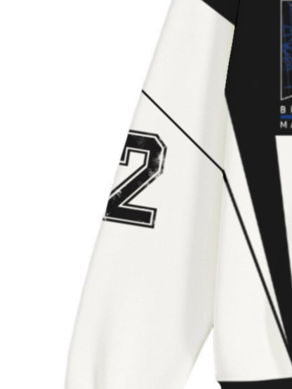 Retro Urban Street Bronx Pattern Hoodie 