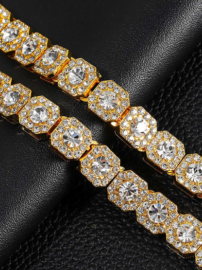 Thesupermade Round Diamond Cuban Necklace 